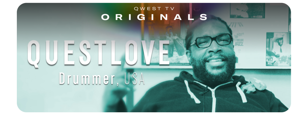 Questlove seated for interview