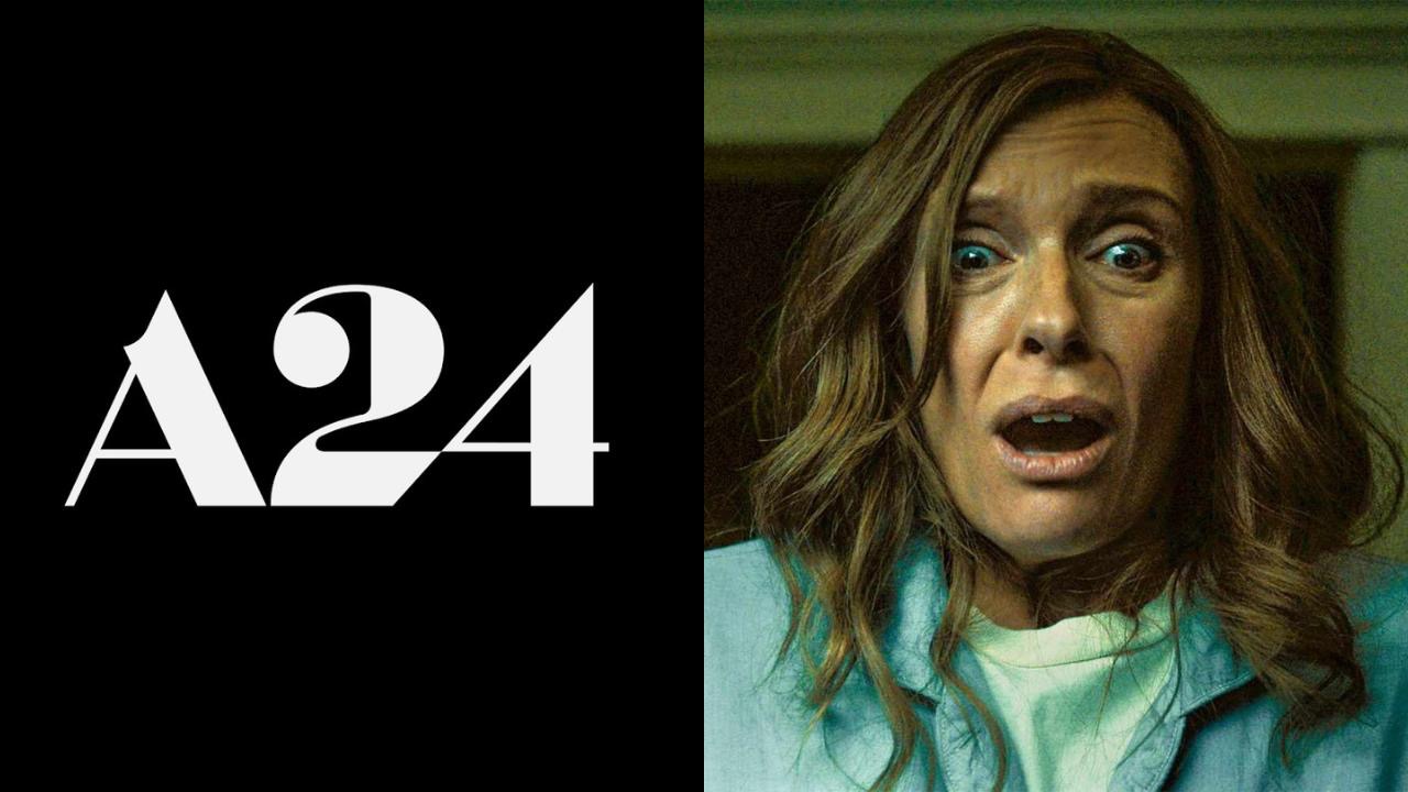 Scene from Hereditary with A24 Logo
